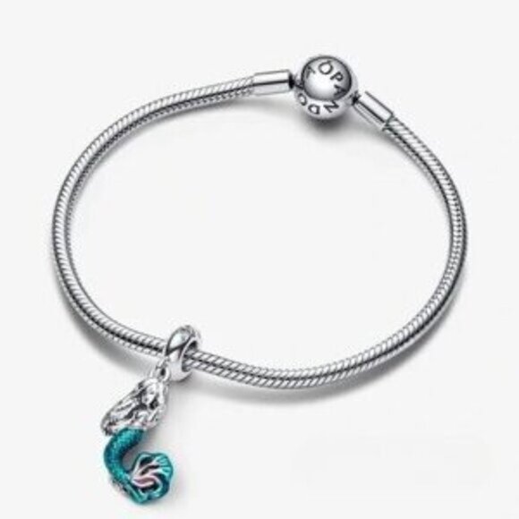 ✅New Pandora Disney The Little Mermaid Ariel Dangle Charm - Picture 3 of 3